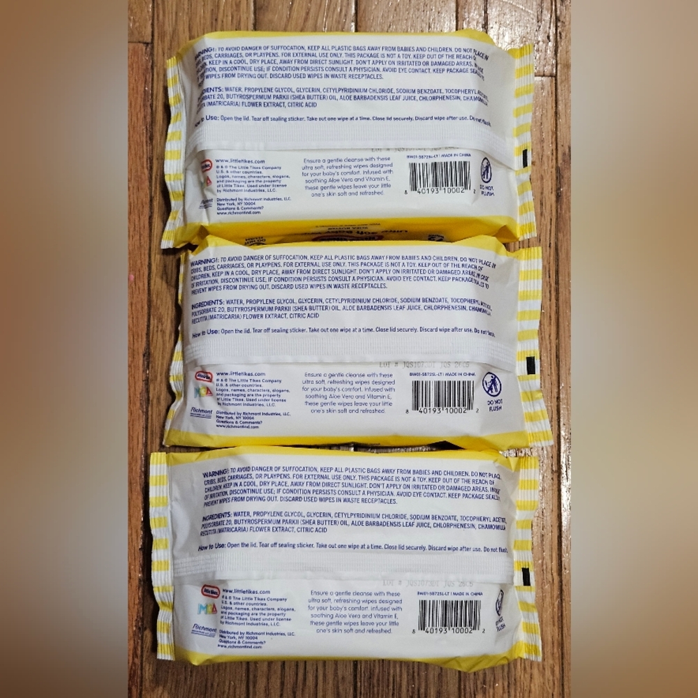 NWT 》3×《 LITTLE TIKES ULTRA SOFT BABY WIPES 72ct PACKS! - Picture 12 of 16